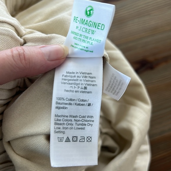 J. Crew Ivory Pull On Rope Tie Drawstring Waist Mini Skirt Nautical Cotton S - Picture 5 of 6